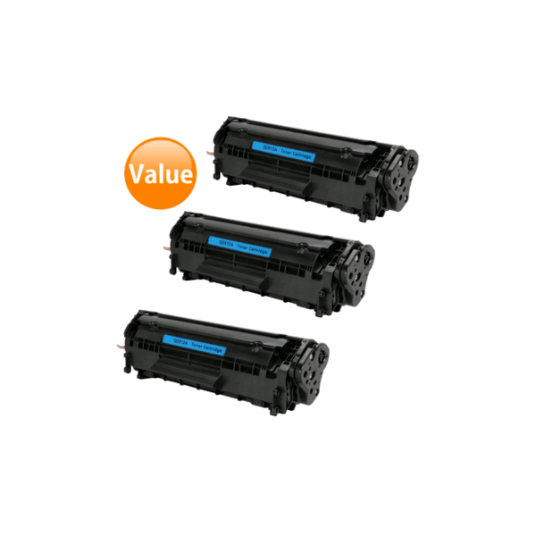 Compatible HP 12A Toner Cartridge 3 PACK Q2612A