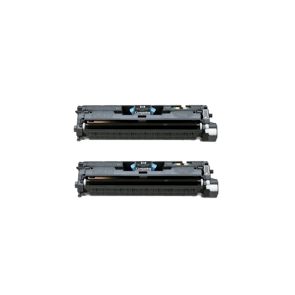 Compatible HP 122A Black Toner Cartridge Q3960A 2 PACK