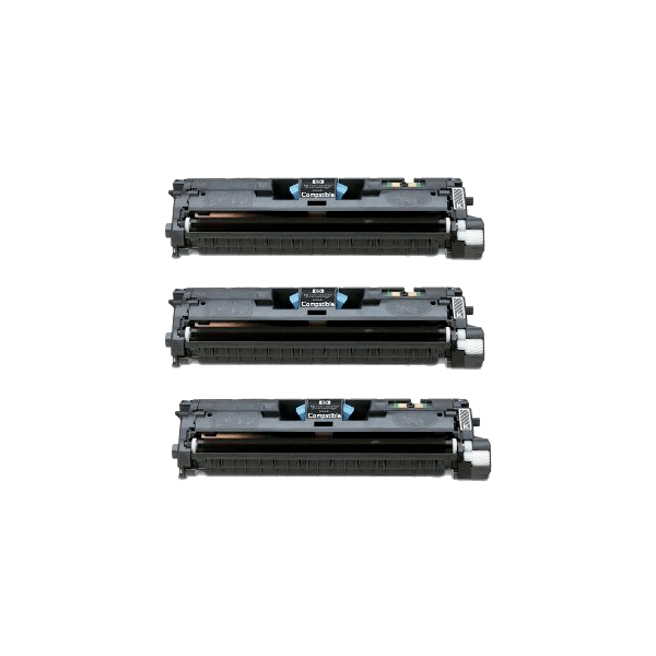 Compatible HP 122A Black Toner Cartridge Q3960A 3 PACK