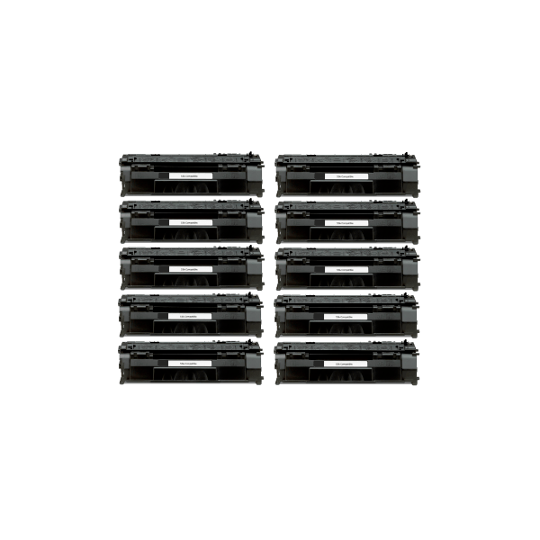 Compatible HP 53A Toner Cartridge Q7553A 10 PACK