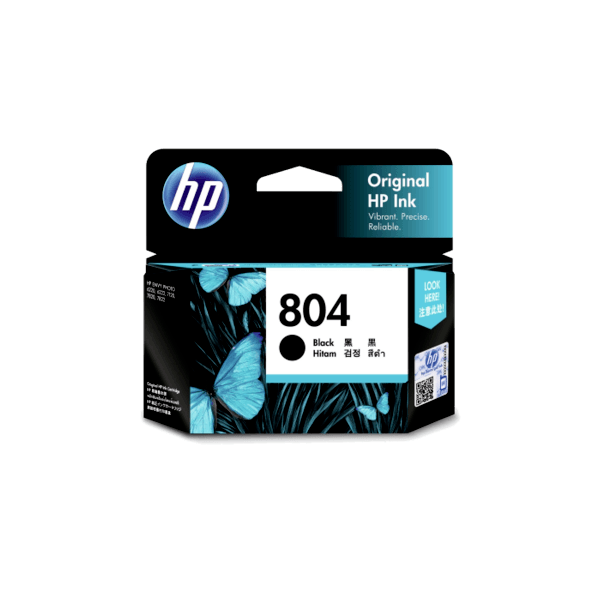 Genuine HP 804 Black Ink Cartridge T6N10AA