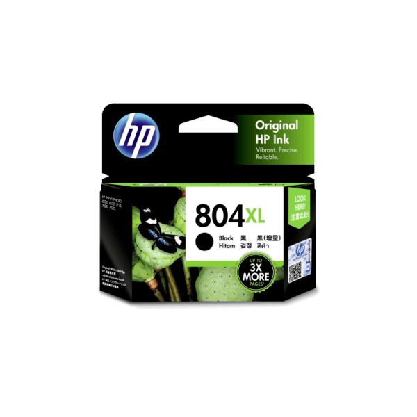 Genuine HP 804XL Black Ink Cartridge High Yield T6N12AA