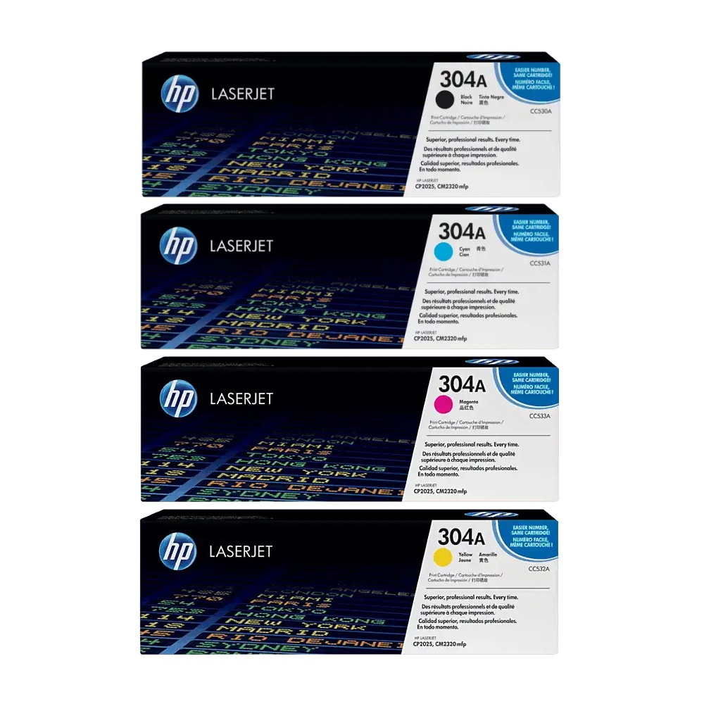 Genuine HP 304A Toner Cartridge Value Pack