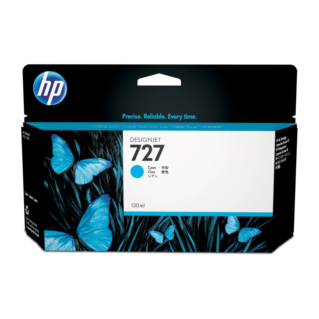 Genuine HP 727 B3P19A Cyan Ink Cartridge 130ml