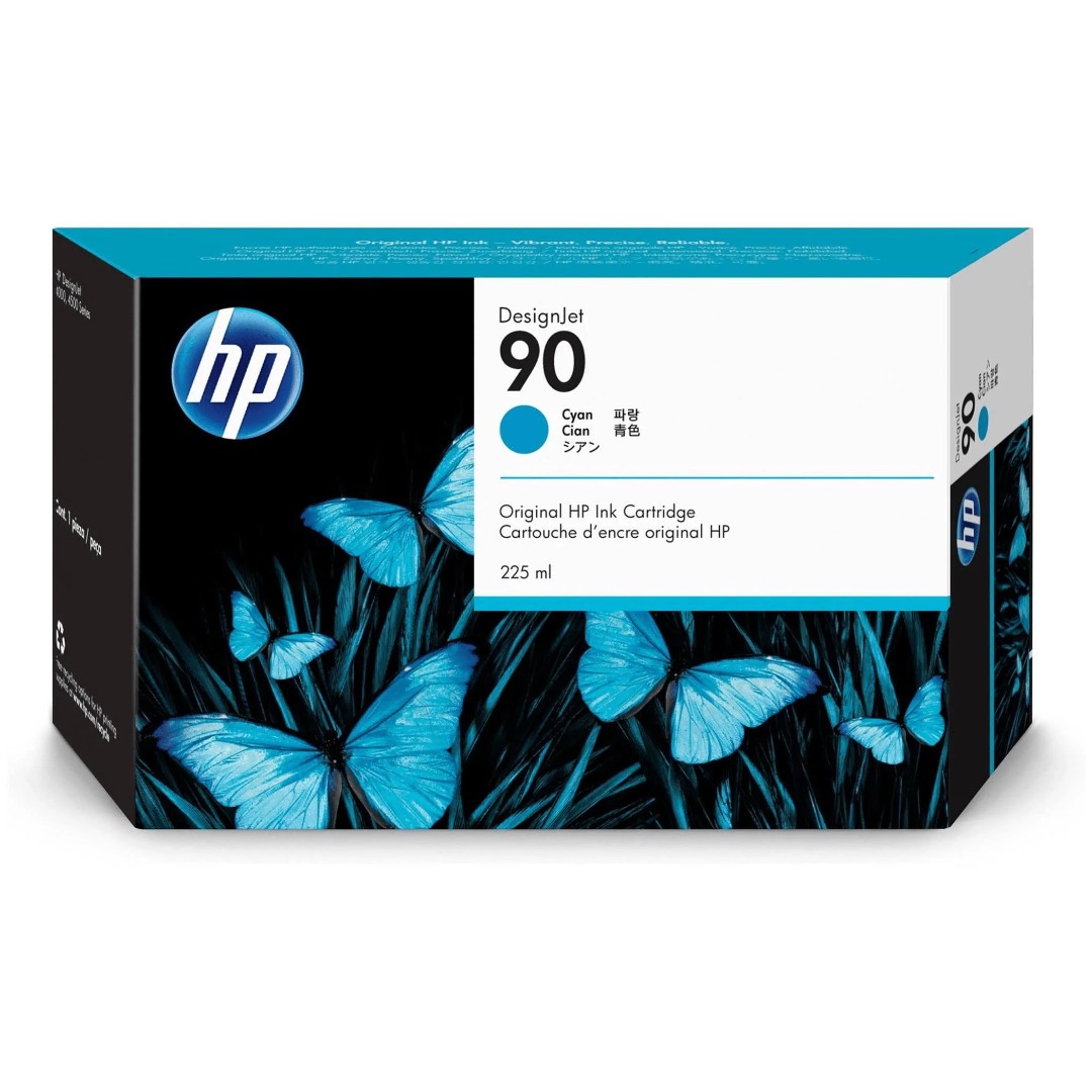 Genuine HP 90 C5061A Cyan High Yield Ink Cartridge 400ml