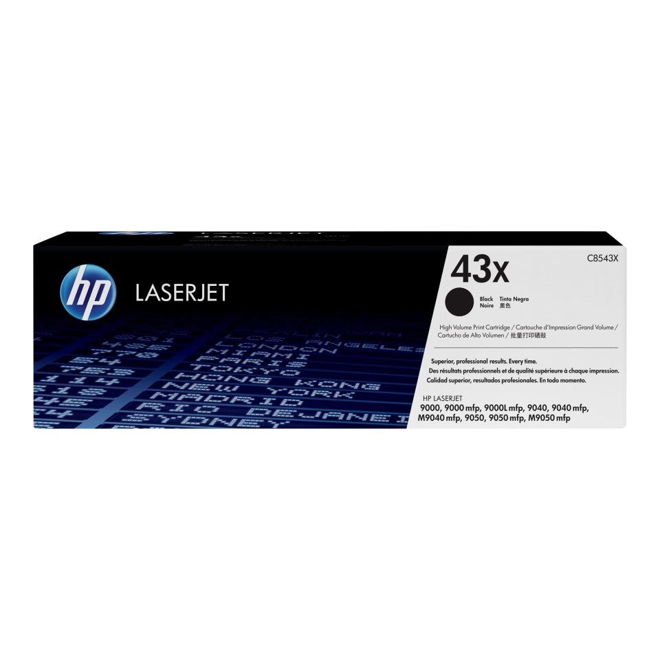 Genuine HP 43X Toner Cartridge C8543X