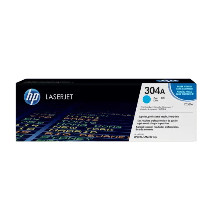 Genuine HP 304A Cyan Toner Cartridge CC531A