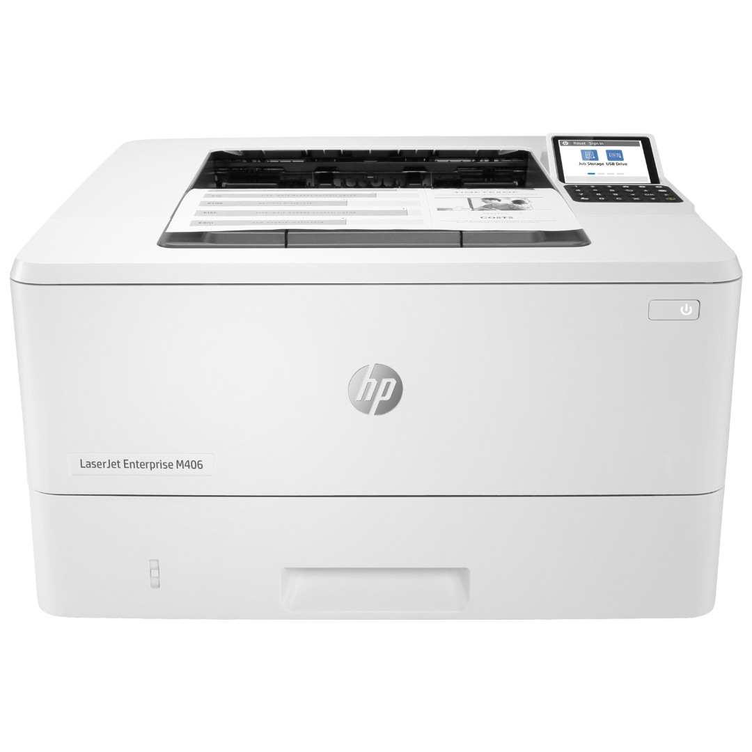 HP LaserJet Enterprise M406dn Mono Laser Printer 3PZ15A