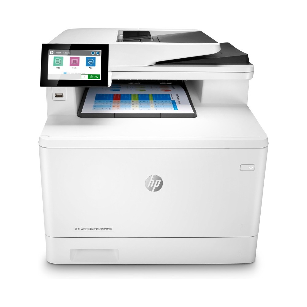 HP Colour LaserJet Enterprise MFP M480f Colour Multifunction Laser Printer 3QA55A