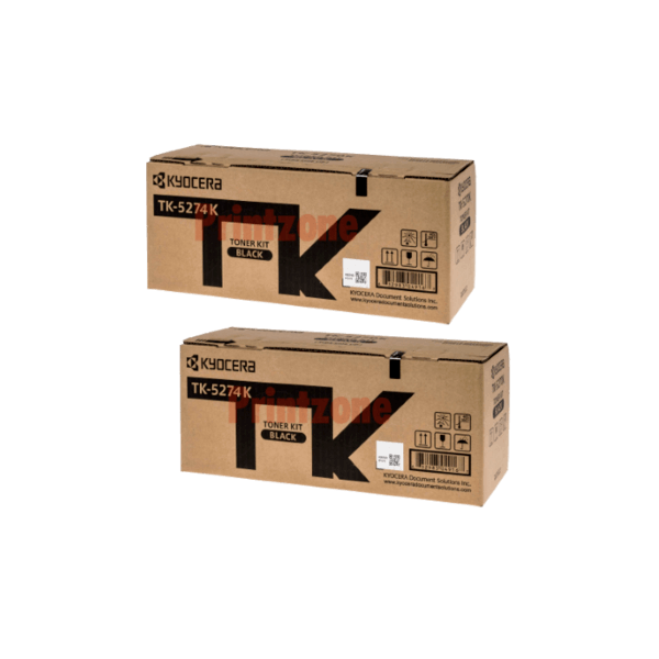 Genuine Kyocera TK-5274K Black Toner 2 PACK