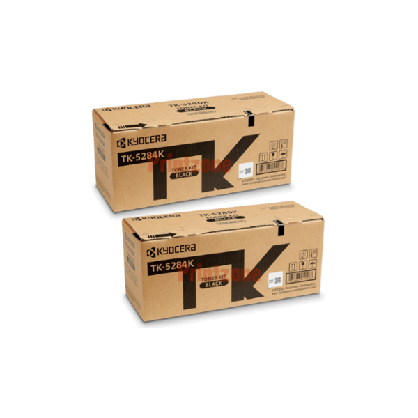 Genuine Kyocera TK-5284K Black Toner 2 PACK