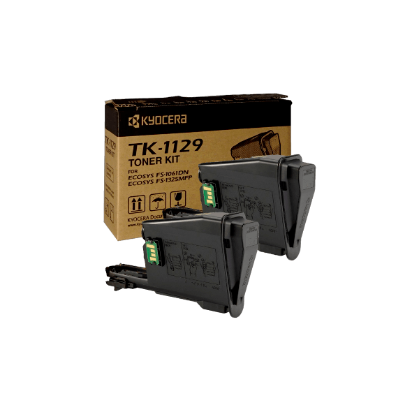 Genuine Kyocera TK-1129 Toner 2 PACK