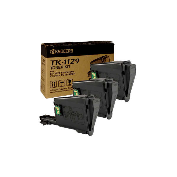 Genuine Kyocera TK-1129 Toner 3 PACK