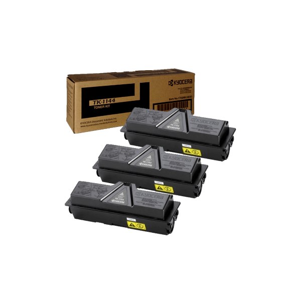 Genuine Kyocera TK-1144 Toner 3 PACK