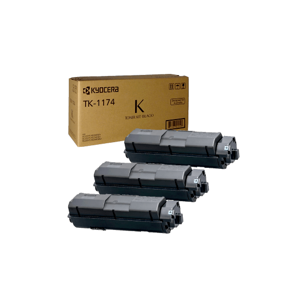 Genuine Kyocera TK-1174 Toner 3 PACK