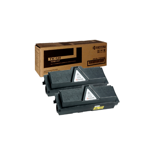 Genuine Kyocera TK-134 Toner 2 PACK