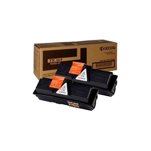 Genuine Kyocera TK-164 Toner 2 PACK