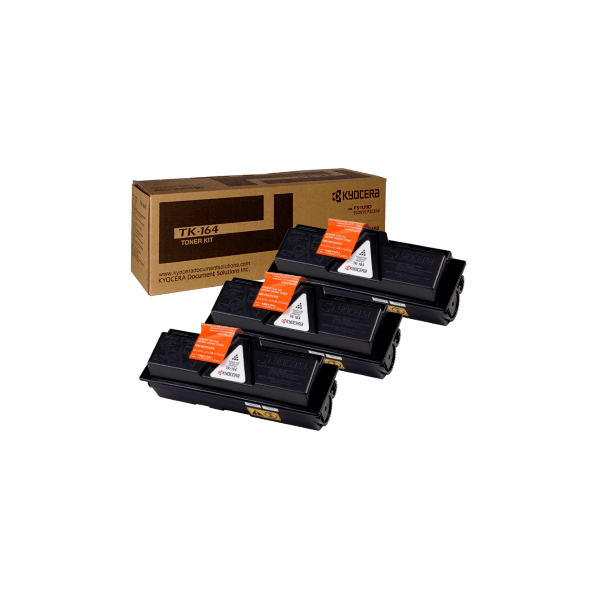 Genuine Kyocera TK-164 Toner 3 PACK