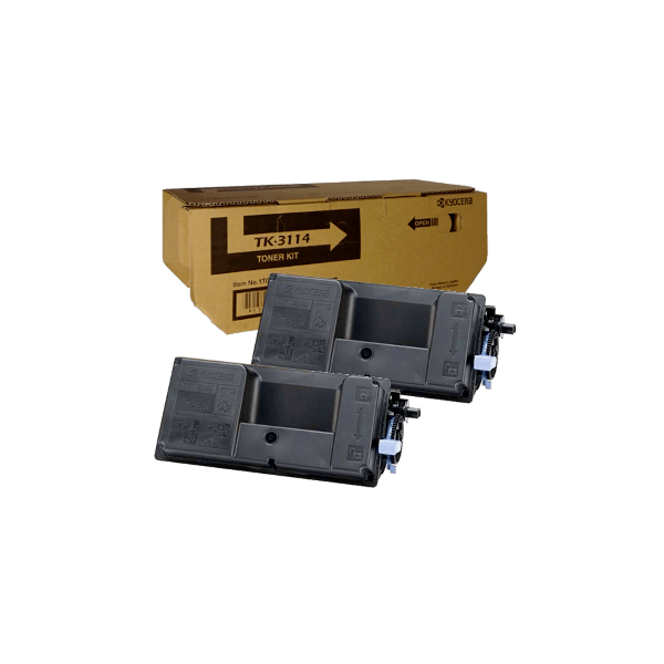 Genuine Kyocera TK-3114 Toner 2 PACK