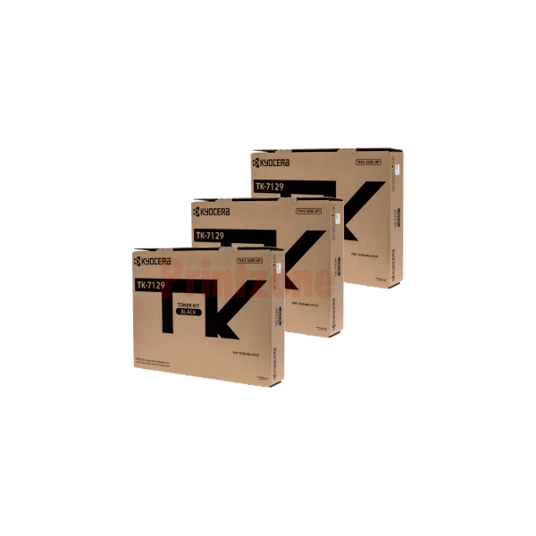 Genuine Kyocera TK-7129 Toner 3 PACK