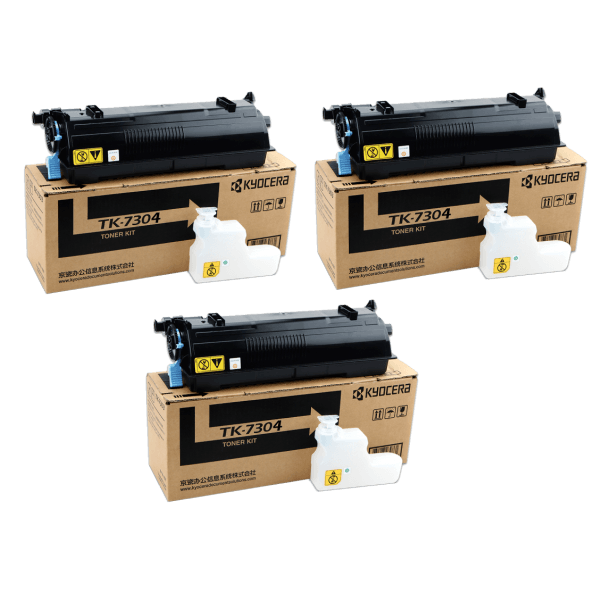 Genuine Kyocera TK-7304 Toner 3 PACK