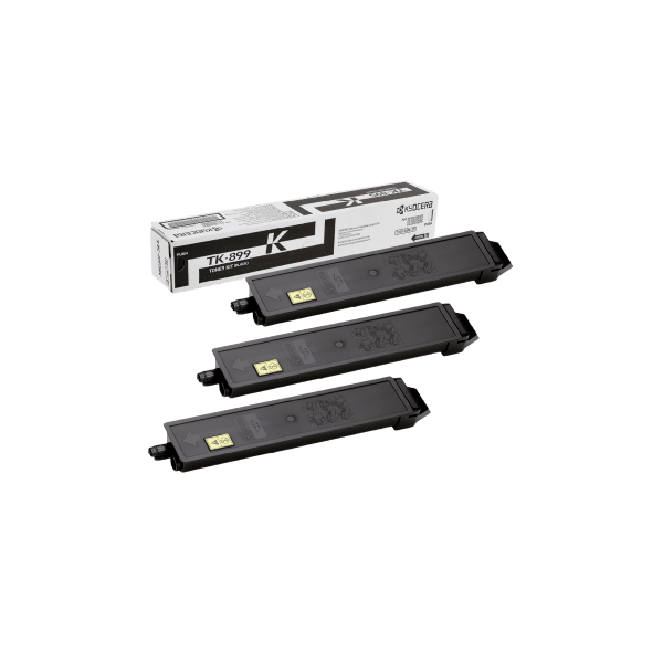 Genuine Kyocera TK-899K Black Toner 3 PACK