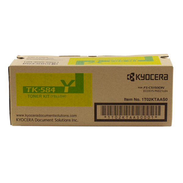 Genuine Kyocera TK-584Y Yellow Toner Cartridge