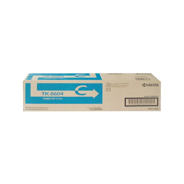 Genuine Kyocera TK-8604C Cyan Toner Cartridge