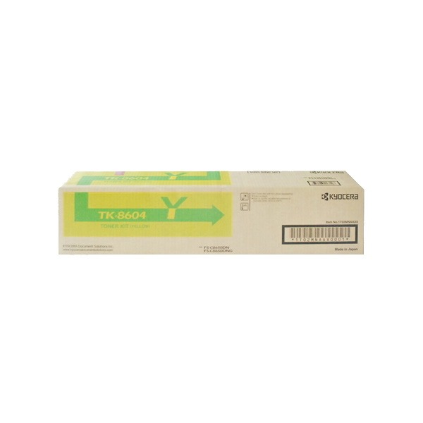 Genuine Kyocera TK-8604Y Yellow Toner Cartridge