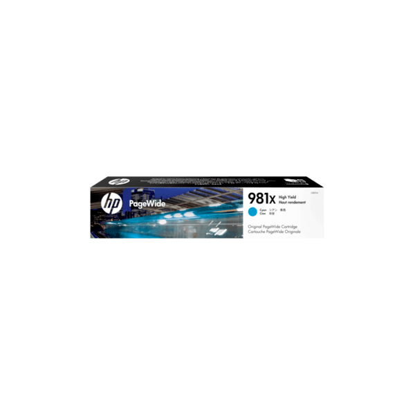 Genuine HP 981X Cyan Ink Cartridge High Yield L0R09A