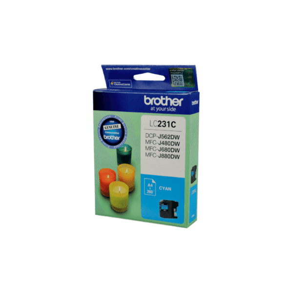 Genuine Brother LC-231C Cyan Ink Cartridge