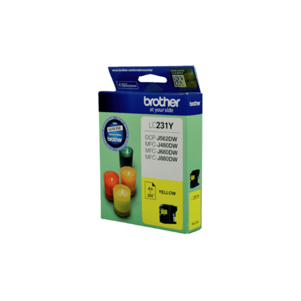 Genuine Brother LC-231Y Yellow Ink Cartridge