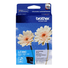 Genuine Brother LC39 Cyan Ink Cartridge