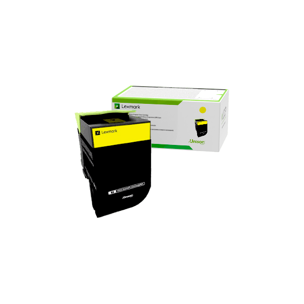 Genuine Lexmark 70C80Y0 708Y Yellow Toner