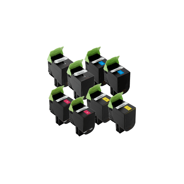 Compatible Lexmark 808H Toner Double Value Pack High Yield