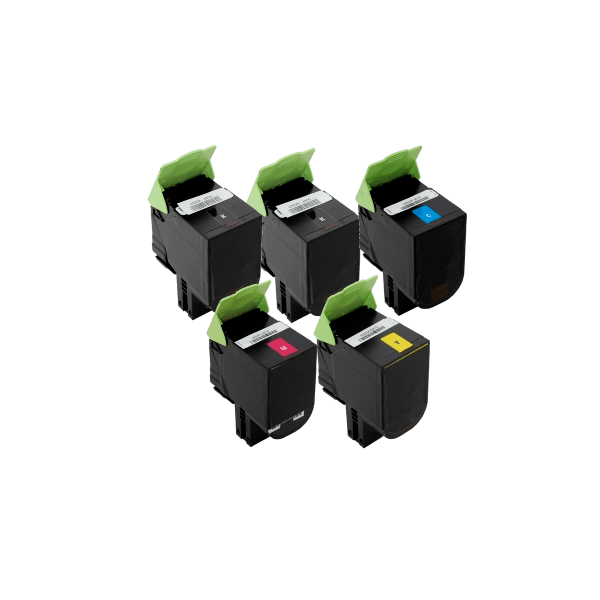 Compatible Lexmark 808H Toner Value Pack High Yield PLUS EXTRA BLACK