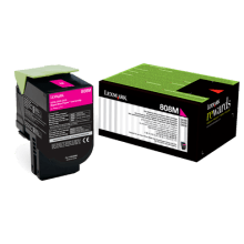 Genuine Lexmark 80C80M0 808M Magenta Toner