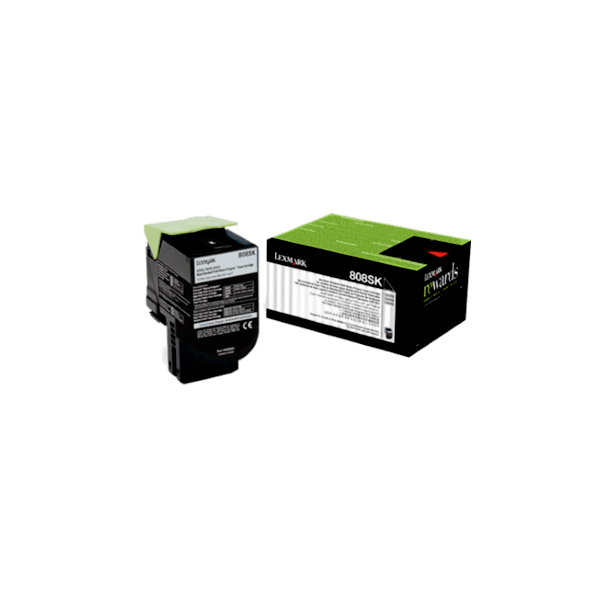 Genuine Lexmark 80C8SKE 808SK Black Toner