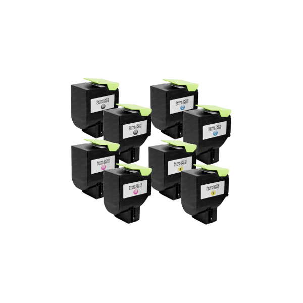 Compatible Lexmark 808S Toner Double Value Pack