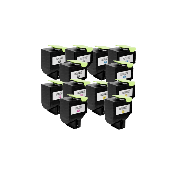 Compatible Lexmark 808S Toner Triple Value Pack