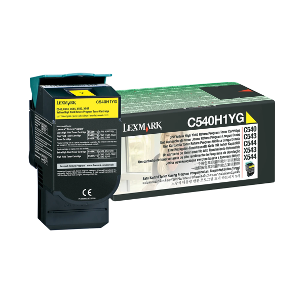 Genuine Lexmark C540H1YG Yellow Toner Cartridge High Yield