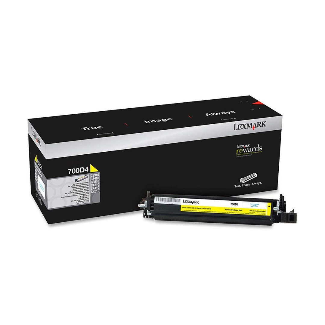 Genuine Lexmark 70C0D40 700D4 Yellow Developer