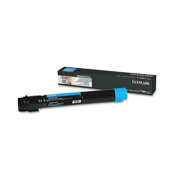 Genuine Lexmark X950X2CG Cyan Toner Cartridge