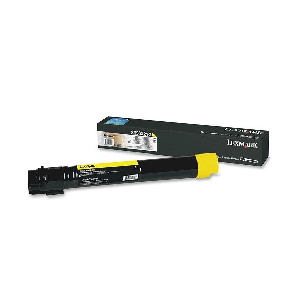 Genuine Lexmark X950X2YG Yellow Toner Cartridge