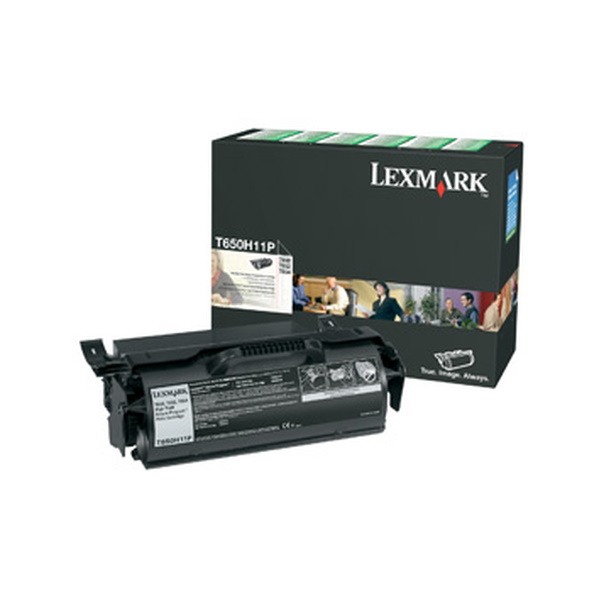 Genuine Lexmark T650H11P Black Toner Cartridge High Yield