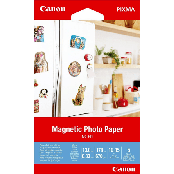 Canon Magentic Photo Paper MG-101 4x6 5 pack