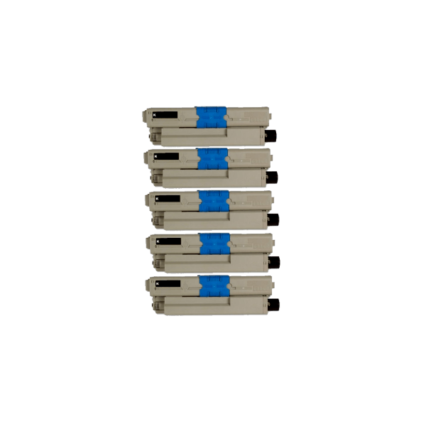 Compatible Oki C332 MC363 Black Toner 5 PACK