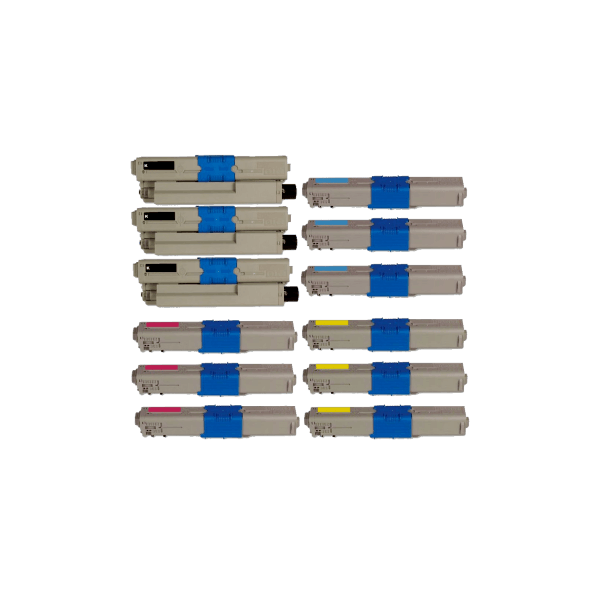 Compatible Oki C332 MC363 Toner Triple Value Pack