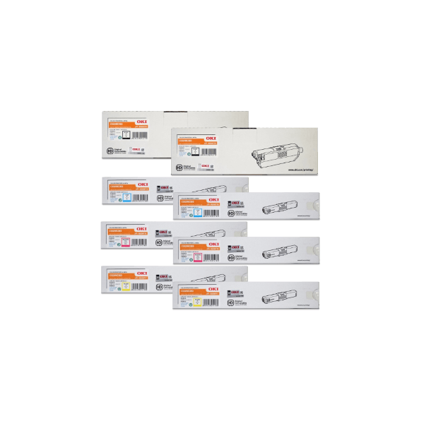 Genuine Oki C332 MC363 Toner Double Value Pack