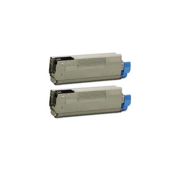 Compatible Oki C612n Black Toner 2 PACK